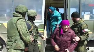 Эвакуация мирных жителей из зоны боевых действий на Украине