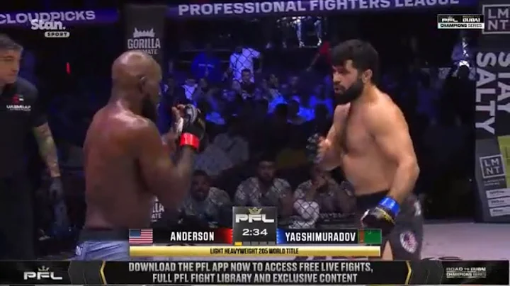FULL FIGHT - COREY ANDERSON VS DOVLET YAGSHIMURADOV - PFL CHAMPIONS SERIES: ROAD TO DUBAI