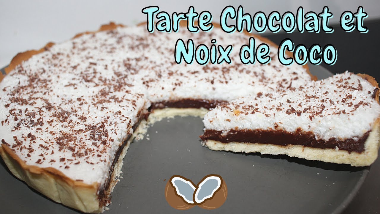 Tarte à La Noix De Coco Et Au chocolat Gourmande Et Facile