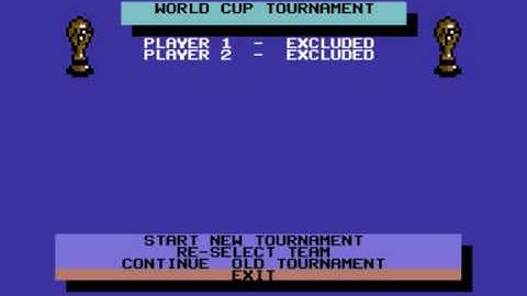 Microprose Soccer World Cup Tournament Menu Music Commodore 64