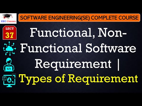 L37: Functional, Non-Functional Software Requirement | Types of Requirement | Software Engineering