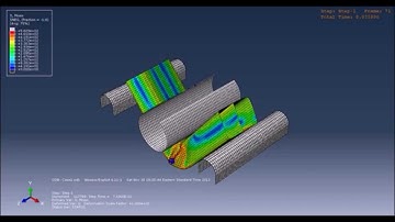 Aluminum Extrusion 3-Point Bending Abaqus FEA - Case 1