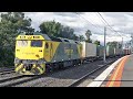 AURIZON &amp; PACIFIC NATIONAL FREIGHT Trains at Middle Footscray - Australian Trains