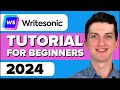 WriteSonic Tutorial - How To Generate AI Content With WriteSonic For Beginners