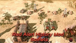 Red Alert History Mod | Soviets | Tiberium Wars Mod | 1v1 Vs Brutal Ai , Gameplay , 2020