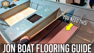 JON BOAT FLOORING GUIDE | FOAM & PLYWOOD  Ep. 10