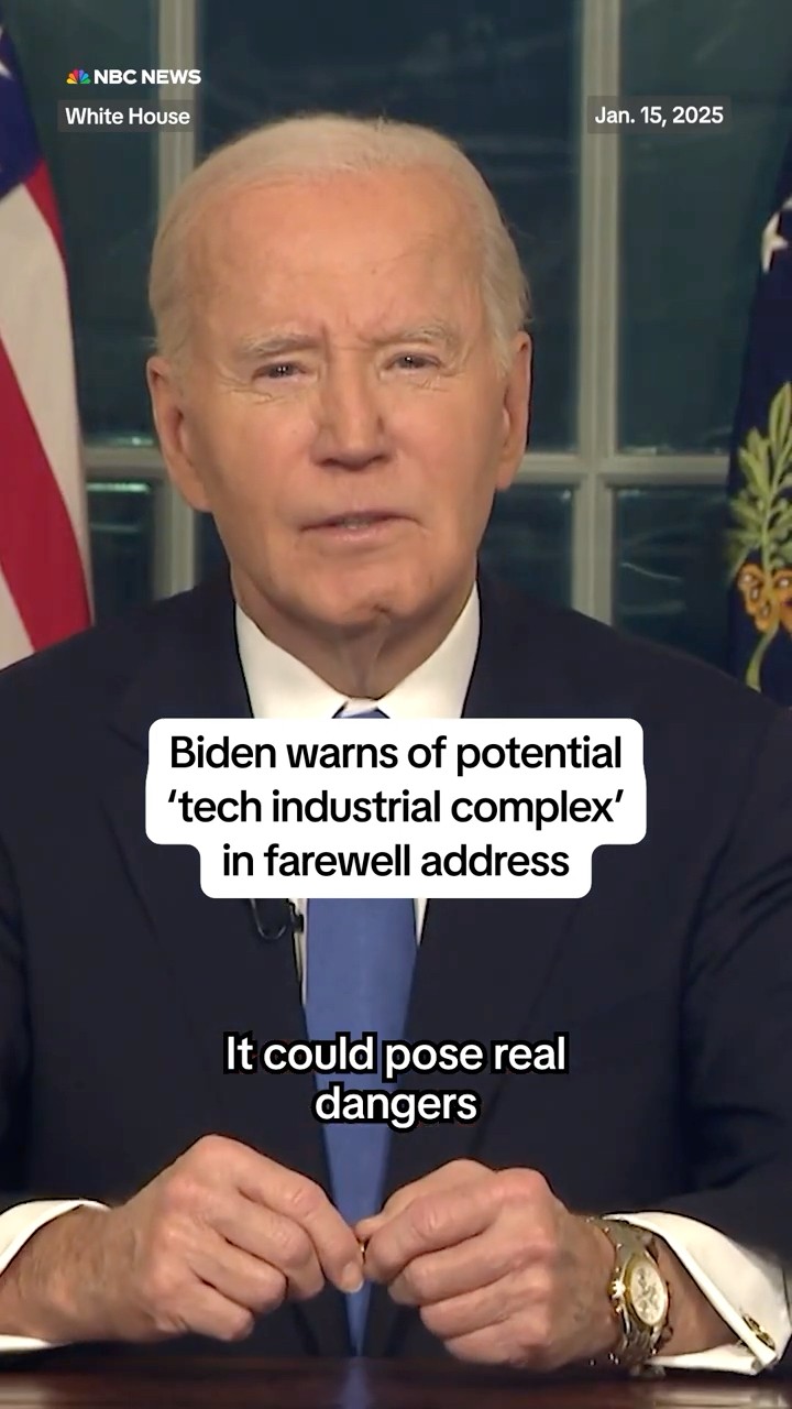 Biden warns of potential 'tech industrial complex' in farewell address