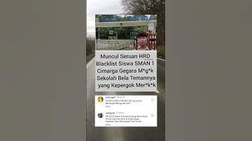 Muncul seruan HRD blacklist siswa SMAN 1 Cimarga, karena mogok sekolah #beritaterkini #beritaviral