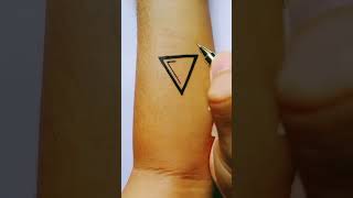 How To Make Triangle Tattoos On Arm #tattoos