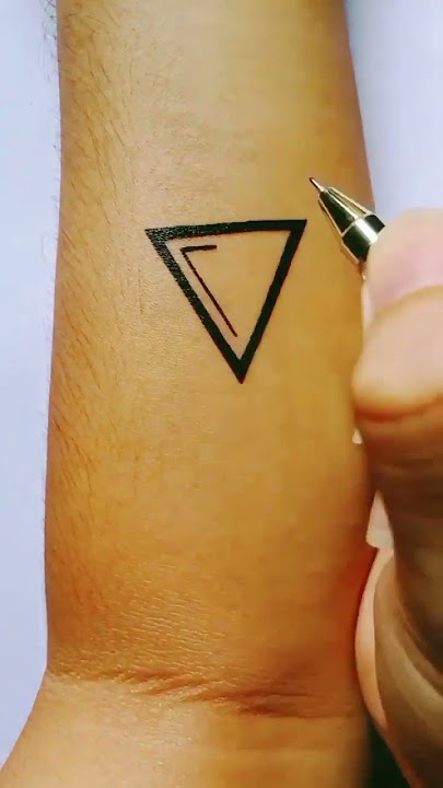 How To Make Triangle Tattoos On Arm #tattoos