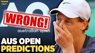 What I Got Wrong : Australian Open 2024 Predictions