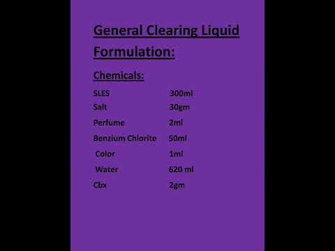 General Clearing Liquid Formulation