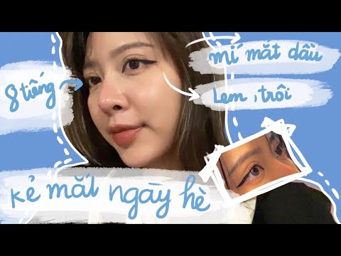 Cách kẻ mắt không lem, không trôi mùa hè để không biến thành gấu trúc | Maihuong makeup