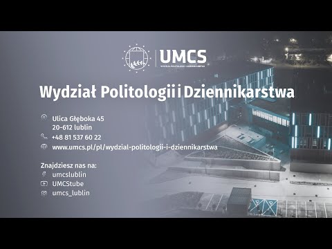 Webinar UMCS 2022 - Wydział Politologii i Dziennikarstwa