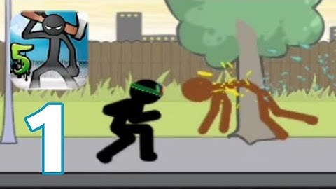 Anger of stick 5 - gameplay walkthrough part 1 - mode main level 1 ( ios & android )