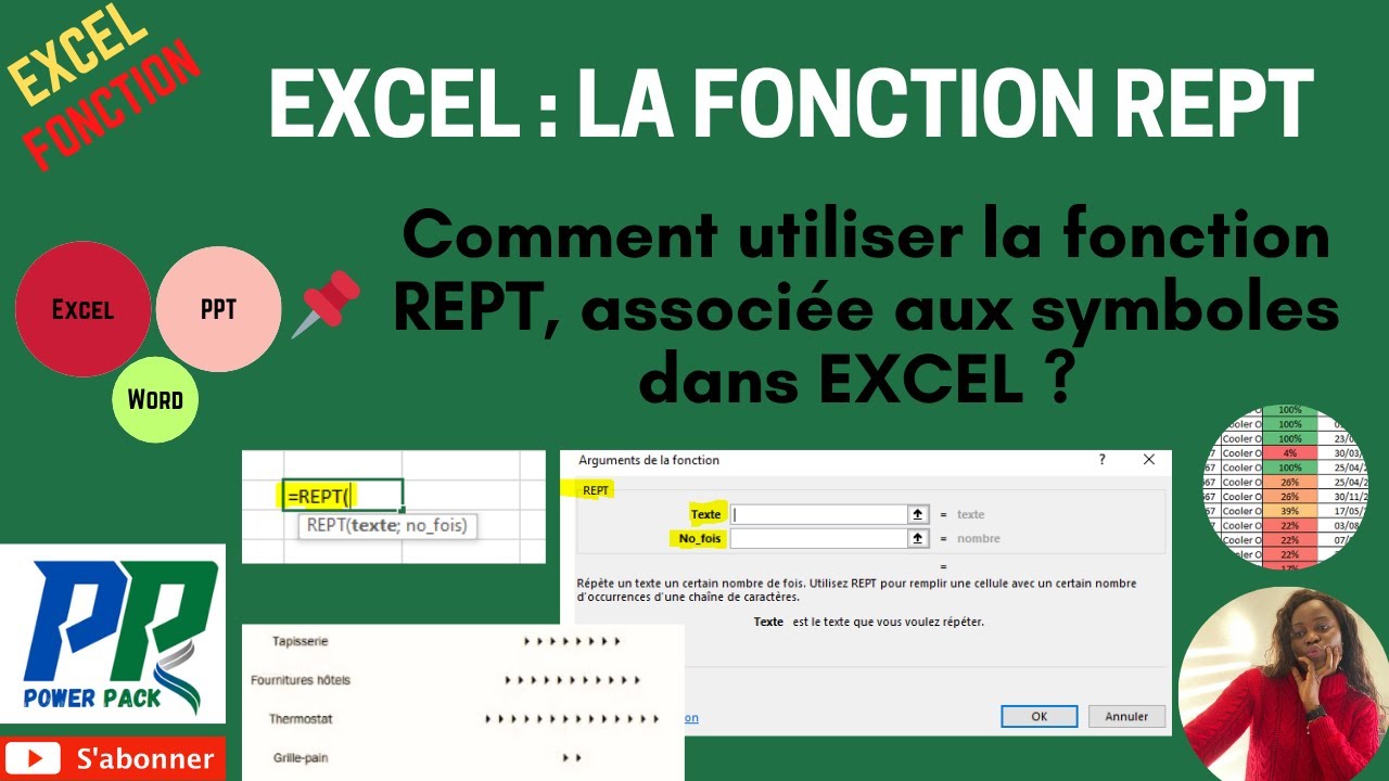 Excel : créez des barres de progression automatiques avec la fonction ...