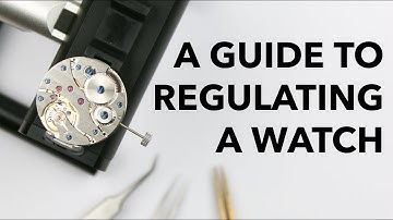 REGULATING A WATCH ON THE TIMEGRAPHER - A Guide To Better Accuracy