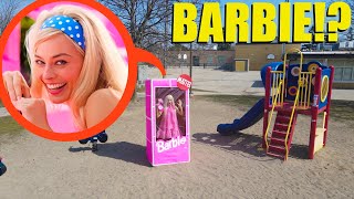 drone catches Barbie at haunted park (we found her!)