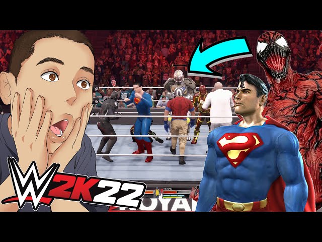 WWE 2K22- SuperMania I (Match 1) Red Hood vs Deadpool, Hardcore 