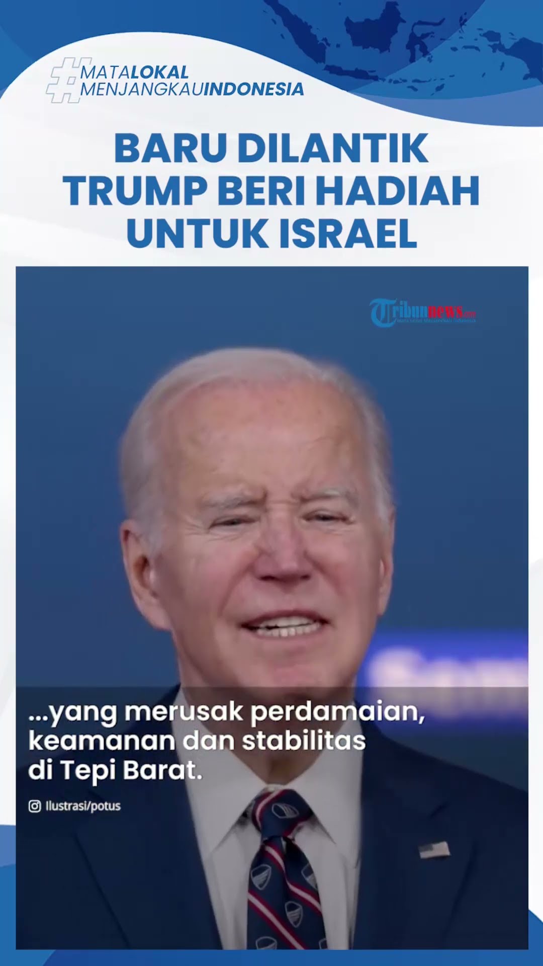 Baru Dilantik, Presiden Donald Trump Beri Hadiah ke Israel Cabut Sanksi untuk Pemukim di Tepi Barat