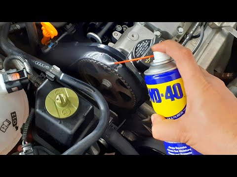 Vídeo: Posso colocar wd40 na correia serpentina?