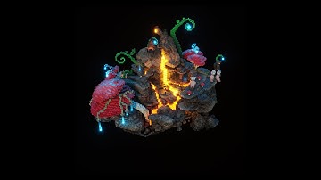 Voxel Island Turntable