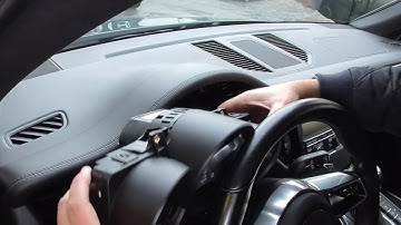 How to remove and install the instrument cluster from a  Porsche Macan