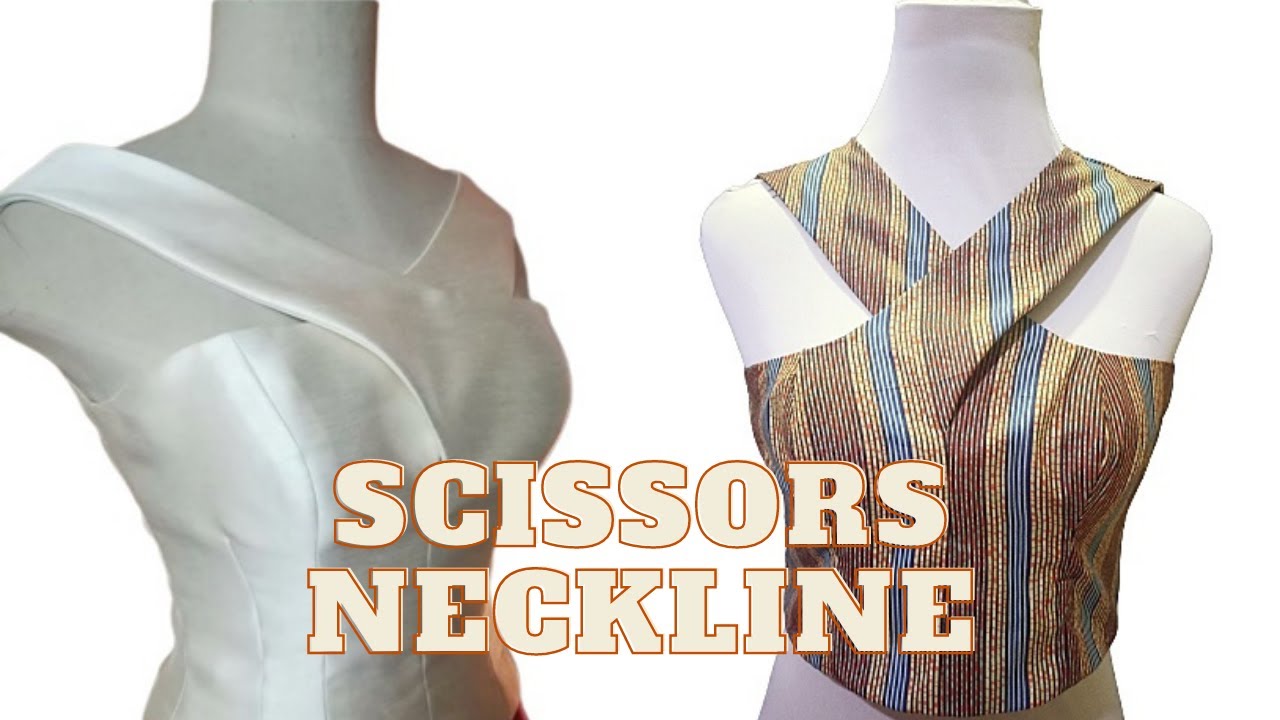HOW TO CUT AND SEW A SCISSORS/CRISSCROSS NECLINE BUSTIER (DETAILED)