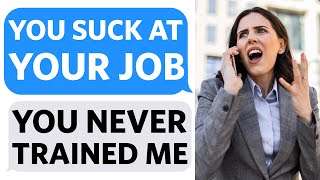 Karen Manager SCREAMS AT ME for being AWFUL AT MY JOB... but she NEVER TRAINED ME PROPERLY