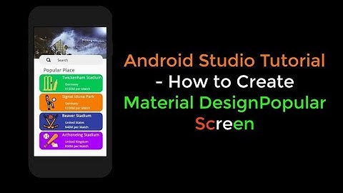 #xml #places #UiUxXML Android Studio Tutorial - How to Create Material Design  Places Screen