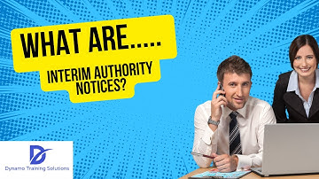 What are interim Authority Notices