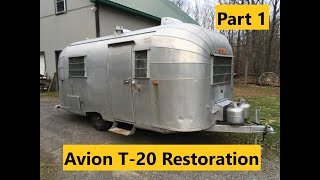 1962 Avion T20 Camper Trailer Restoration Part 1