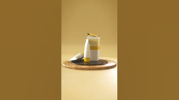 3D Product Animation Loop - Gel Cleanser | Cinema 4D & Octane Render #shorts