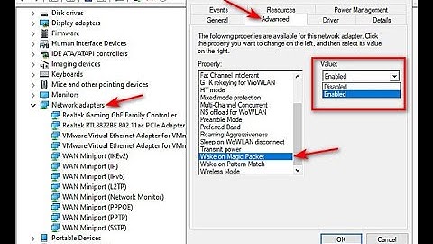 How to Enable or Disable Wake on LAN in Windows 10