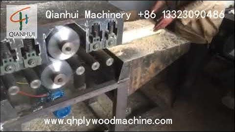 Small Multi Blade Rip Saw Machine Cutting Small Slats for Blockboard Barecore