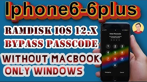 IPHONE 6G-6P RAMDISK IOS 12.x BYPASS ONLY WINDOW WITHOUT MAC