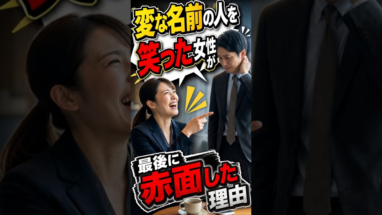変な名前の人を笑った女性が最後に赤面した理由　#ジョーク　#変な名前　#新人