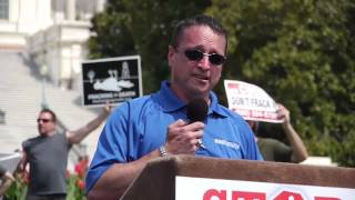 Calvin Tillman at Stop the Frack Attack