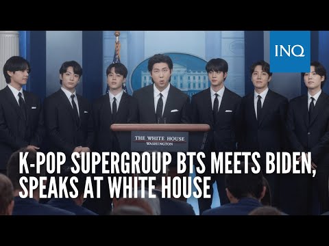 K-pop supergroup BTS meets Biden, speaks at White House