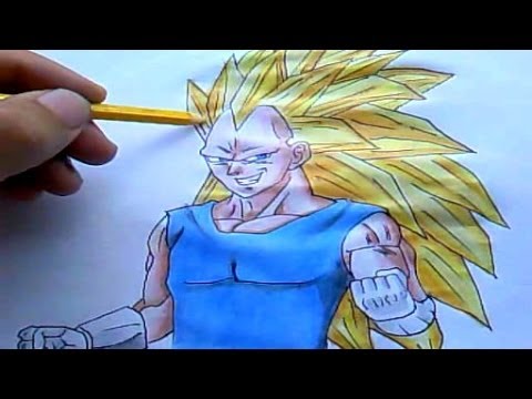 Desenhando o Majin Vegeta Super Saiyajin 3