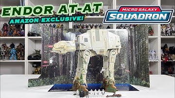 Endor AT-AT Micro Galaxy Squadron (Amazon Exclusive) Unboxing and review from Jazwares.