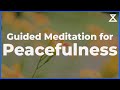 Guided Meditation for Peacefulness (15 Min, Voice Only, No Music)