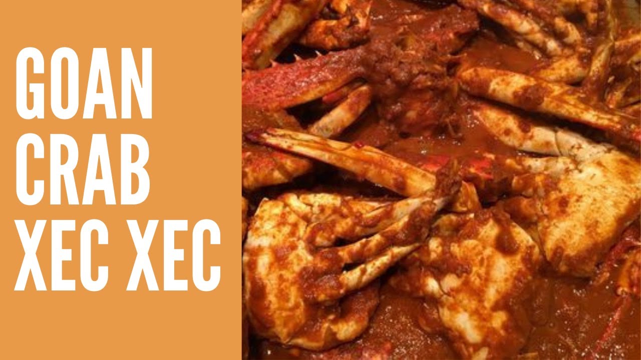 How to Clean Crabs and make Crab Xec Xec Recipe Goan Style Goan Crab Curry Eva Braganca's
