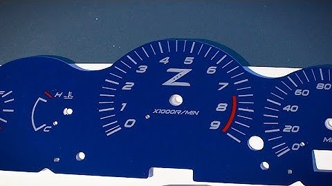 350z BlackCat Custom Gauge Faces