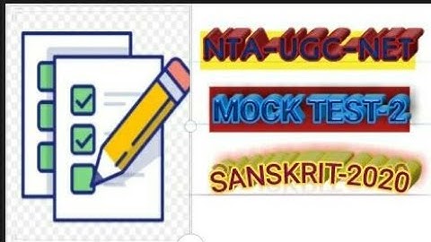 NTA-UGC-NET Sanskrit mock test -2