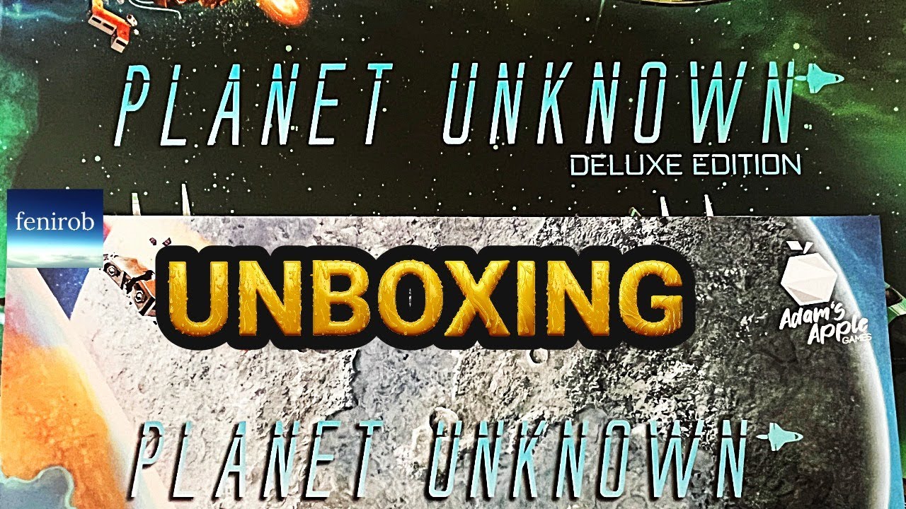 Planet Unknown Board Game | Unboxing | Deluxe Kickstarter Edition