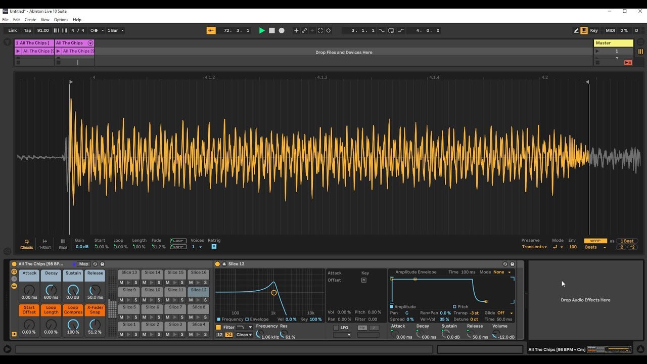 Ableton Live Tip - Change Setting on all Pads in Drum Rack (Filter ...