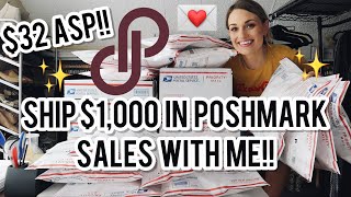 $1,000 in Sales Over 3 Days on Poshmark!! Ship With Me & See What Sold FAST For a GREAT Profit $$$