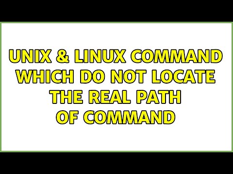 Unix & Linux: Command which do not locate the real path of command