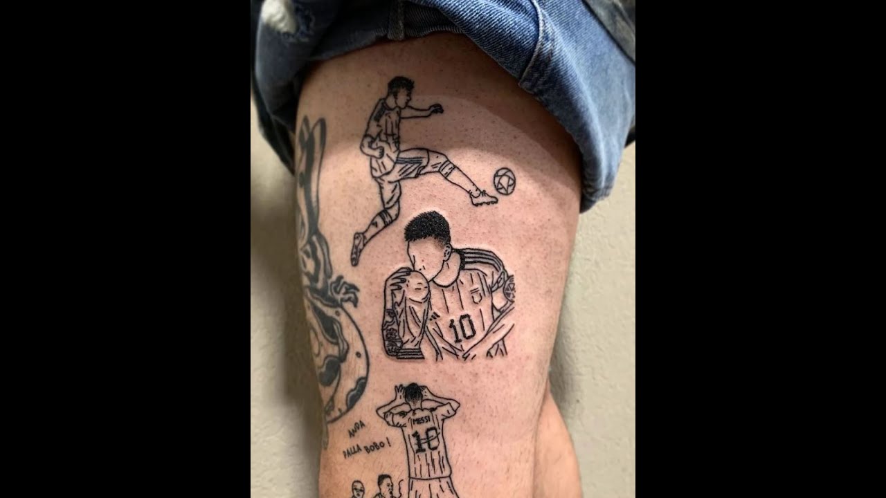 Lionel Messi and Emiliano Martinez tattoos appeared after Argentina won the  World Cup! - YouTube